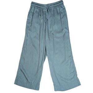 Quince Vintage Wash Tencel Wide-Leg Pants, Small, Olive